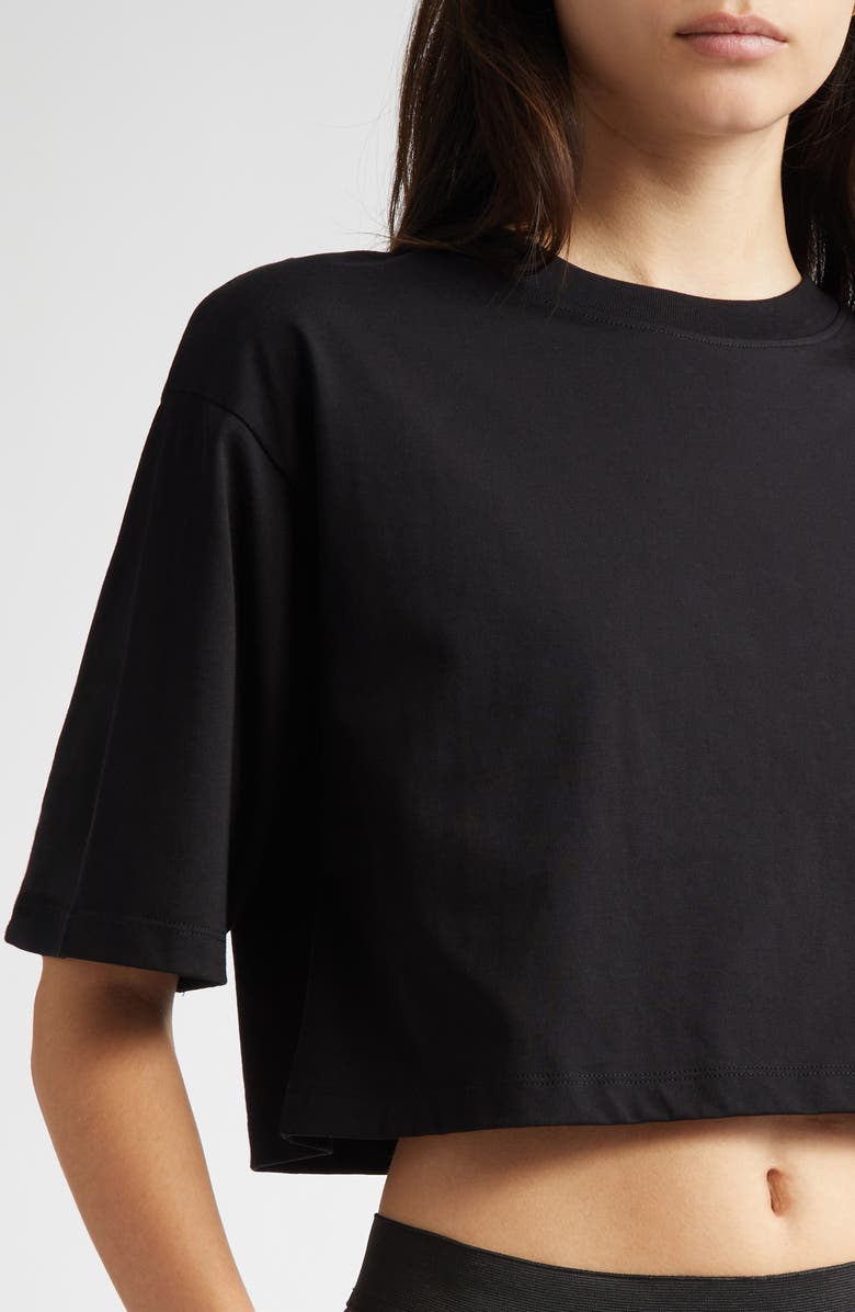 LOULOU DE SAISON Gupo Crop Supima<sup>®</sup> Cotton T-Shirt, Alternate, color, 