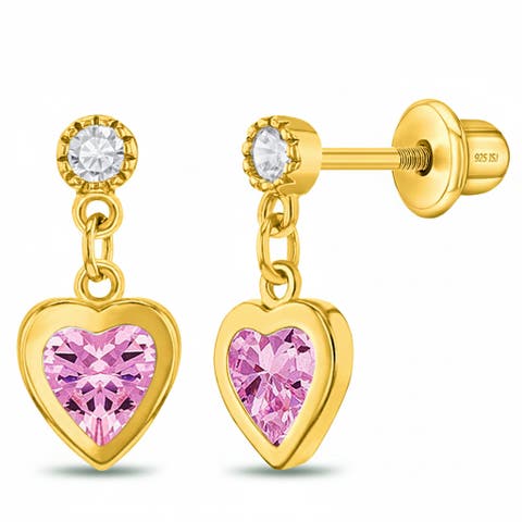 Dangle Hearts Girl Earrings