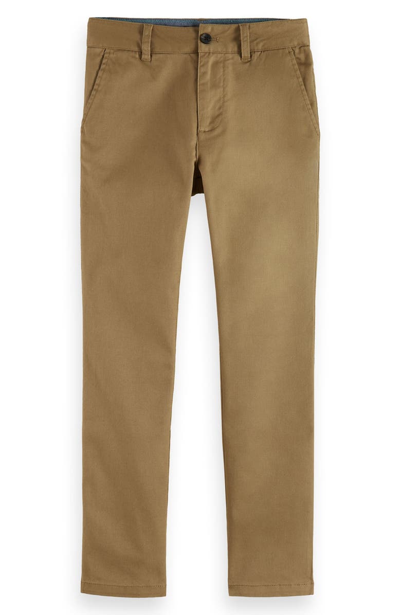 Scotch & Soda Kids' Straight Leg Twill Chinos, Main, color, 