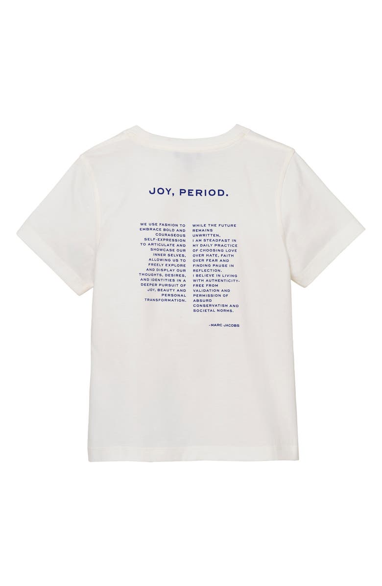 Marc Jacobs Joy, Period Slim Cut Graphic T-Shirt, Alternate, color, White