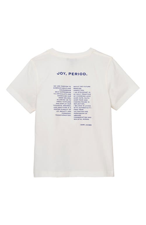 Marc Jacobs Joy, Period Slim Cut Graphic T-shirt In White