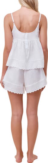 Millie Broderie Cotton Voile Short Pajamas