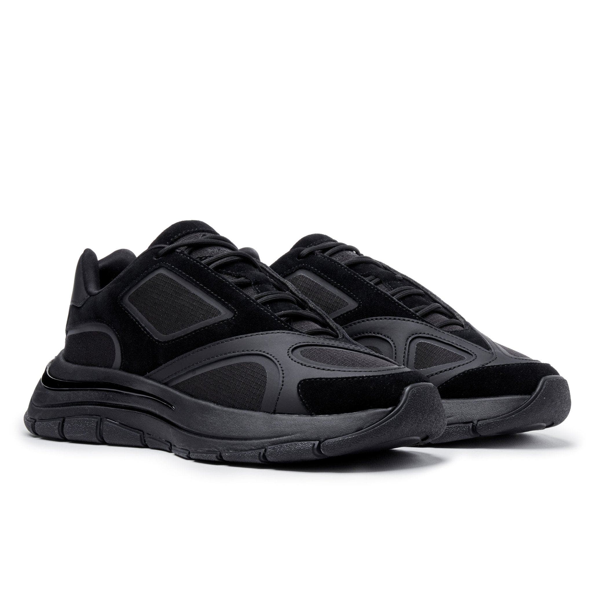 MALLET Sculpted Runner Low-Top Trainer, Alternate, color, Black