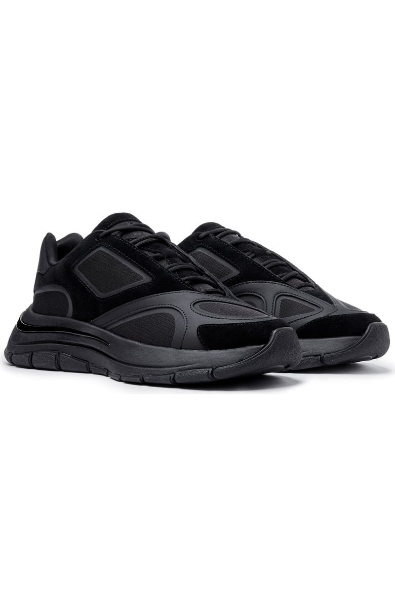 MALLET Sculpted Runner Low-Top Trainer, Alternate, color, Black