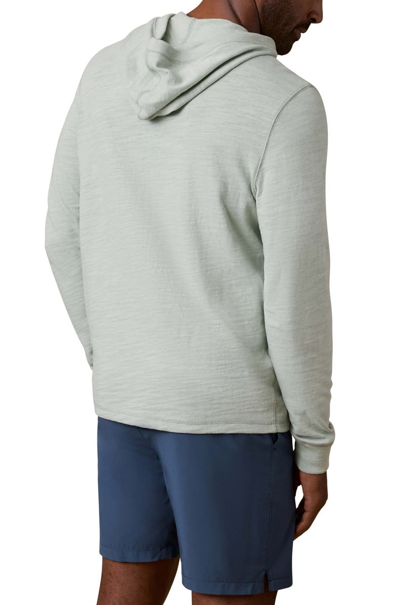 Faherty Sunwashed Organic Cotton Slub Hoodie, Alternate, color, Sea Break