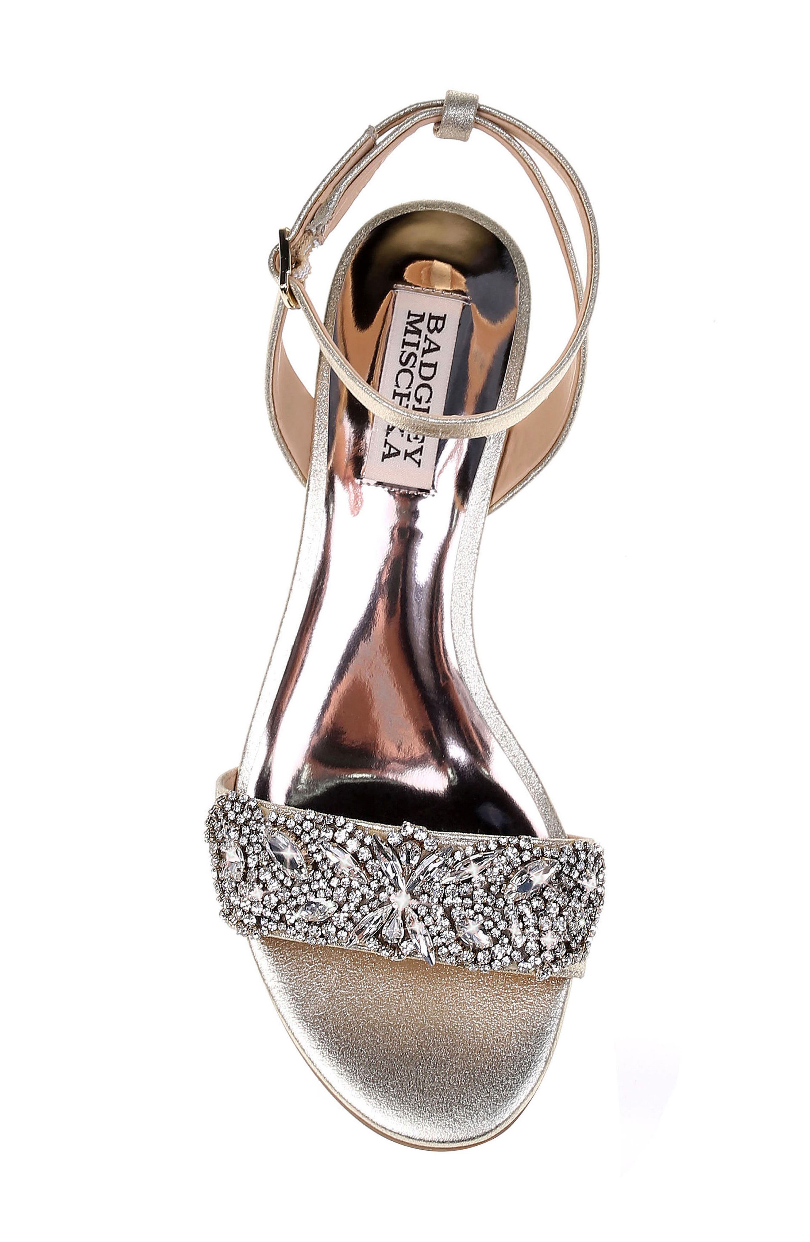 Badgley Mischka Collection Badgley Mischka Hatch Crystal Embellished Sandal, Alternate, color, 