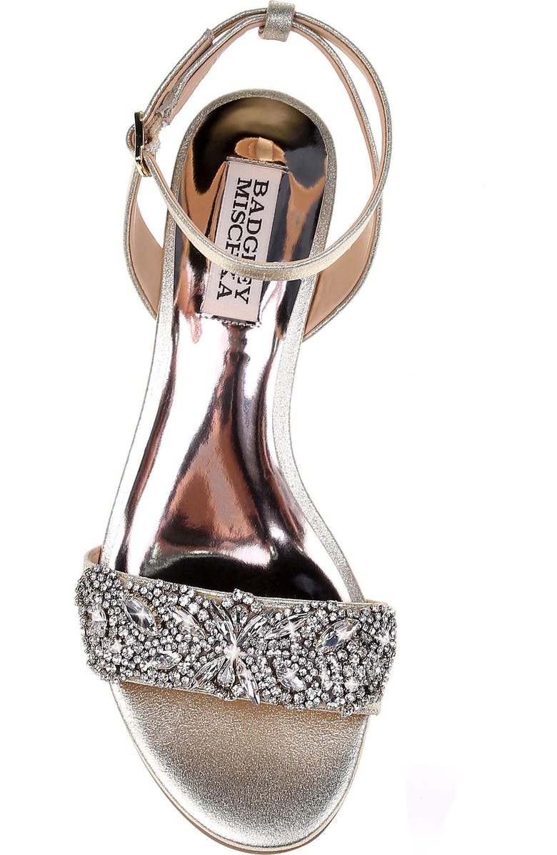 Badgley Mischka Collection Badgley Mischka Hatch Crystal Embellished Sandal, Alternate, color,