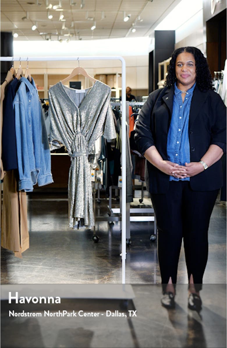 Vivid Crinkle Metallic Dress, sales video thumbnail