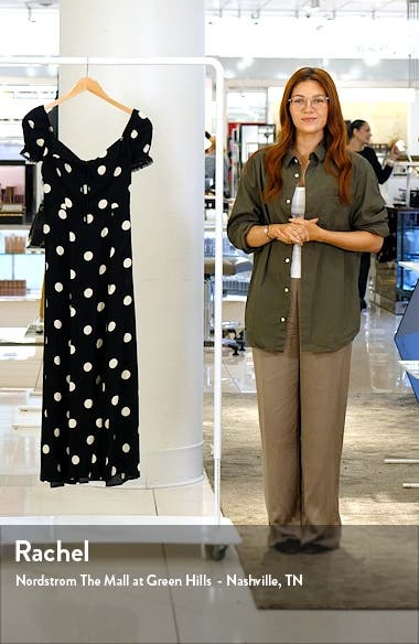 Reformation/Shyla ドット柄 ドレス ワンピース Reformation Shyla Midi Dress | Nordstrom