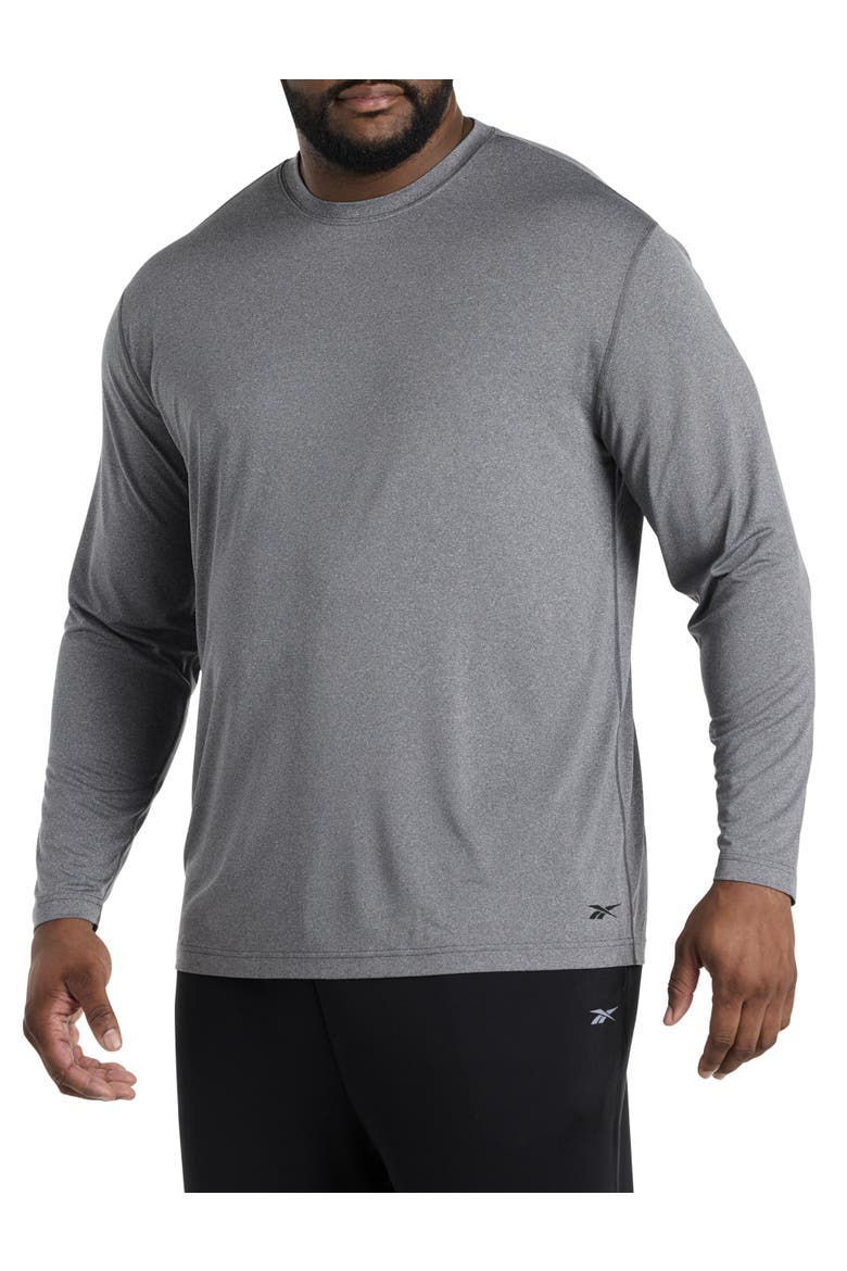 Big & Tall Long-Sleeve Base Layer Top, Main, color, GRANITE