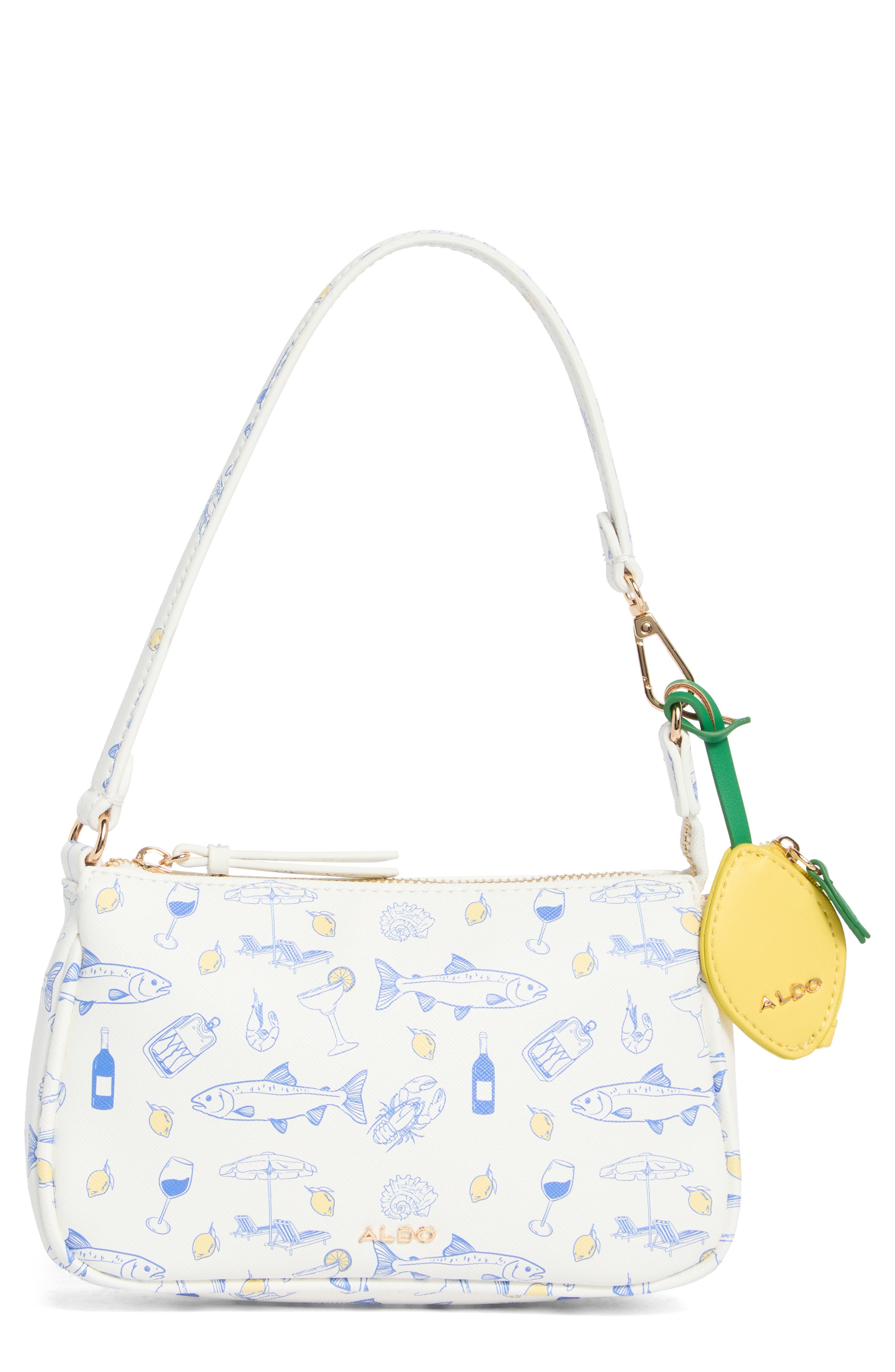 ALDO Tren Shoulder Bag, Main, color, Other White