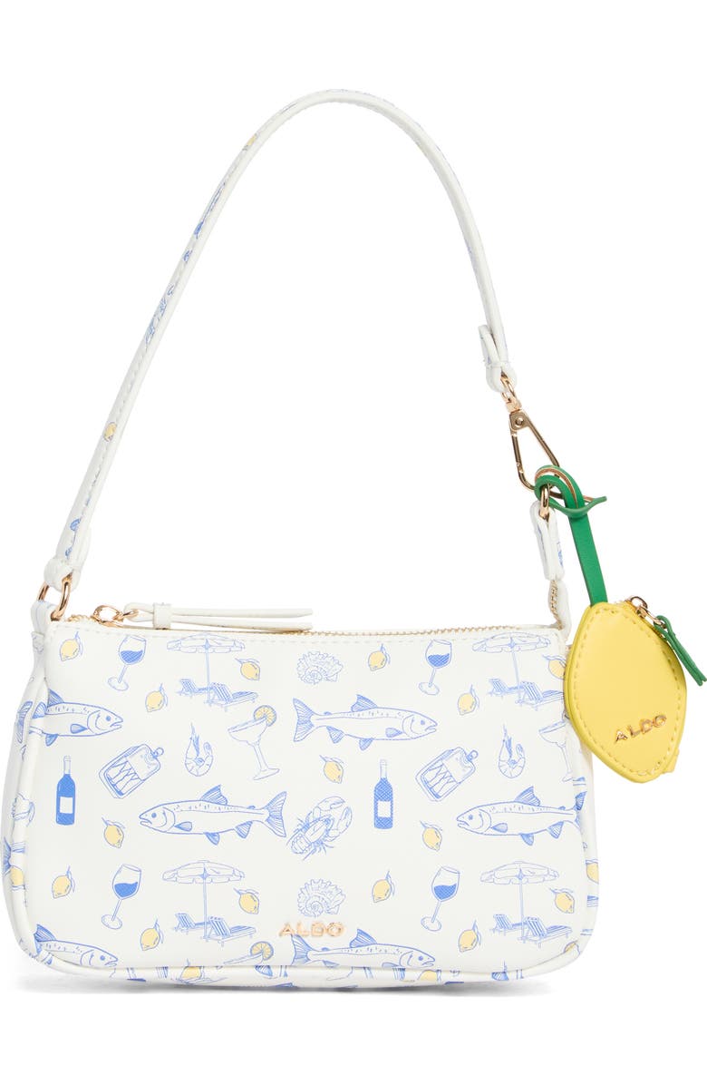 ALDO Tren Shoulder Bag, Main, color, Other White