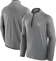 FANATICS Men's Fanatics Black Oregon Ducks Mock Neck Half-Zip Pullover Jacket