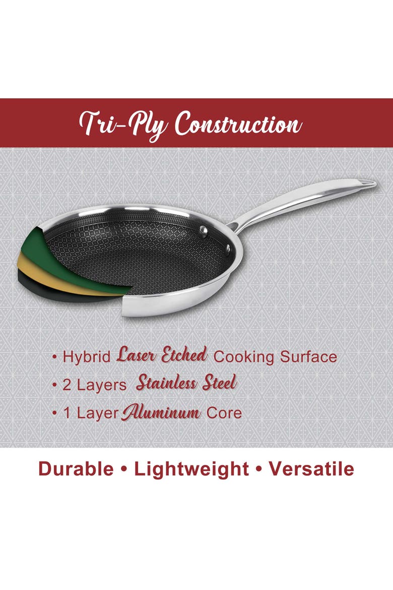 1.5 Quart NonStick Stainless Steel Saucepan w/Glass Lid, Alternate, color, Silver