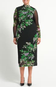 Estelle Fiora Long Sleeve Mesh Dress