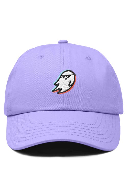 Dalix Ghost Life Embroidered Casual Cap In Lavender