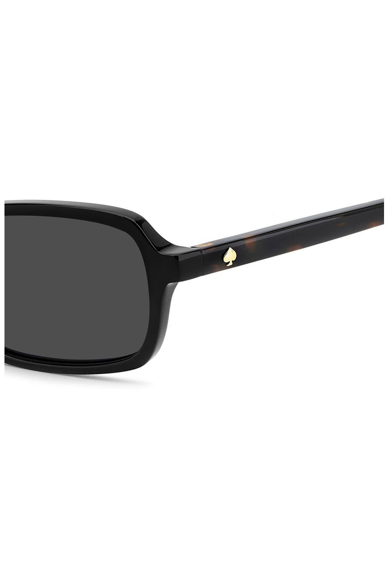 Carolina 53mm Rectangle Sunglasses, Alternate, color, BLACK/ GREY