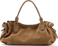 MANGO Starring Hailey Bieber Suede Shoulder Bag