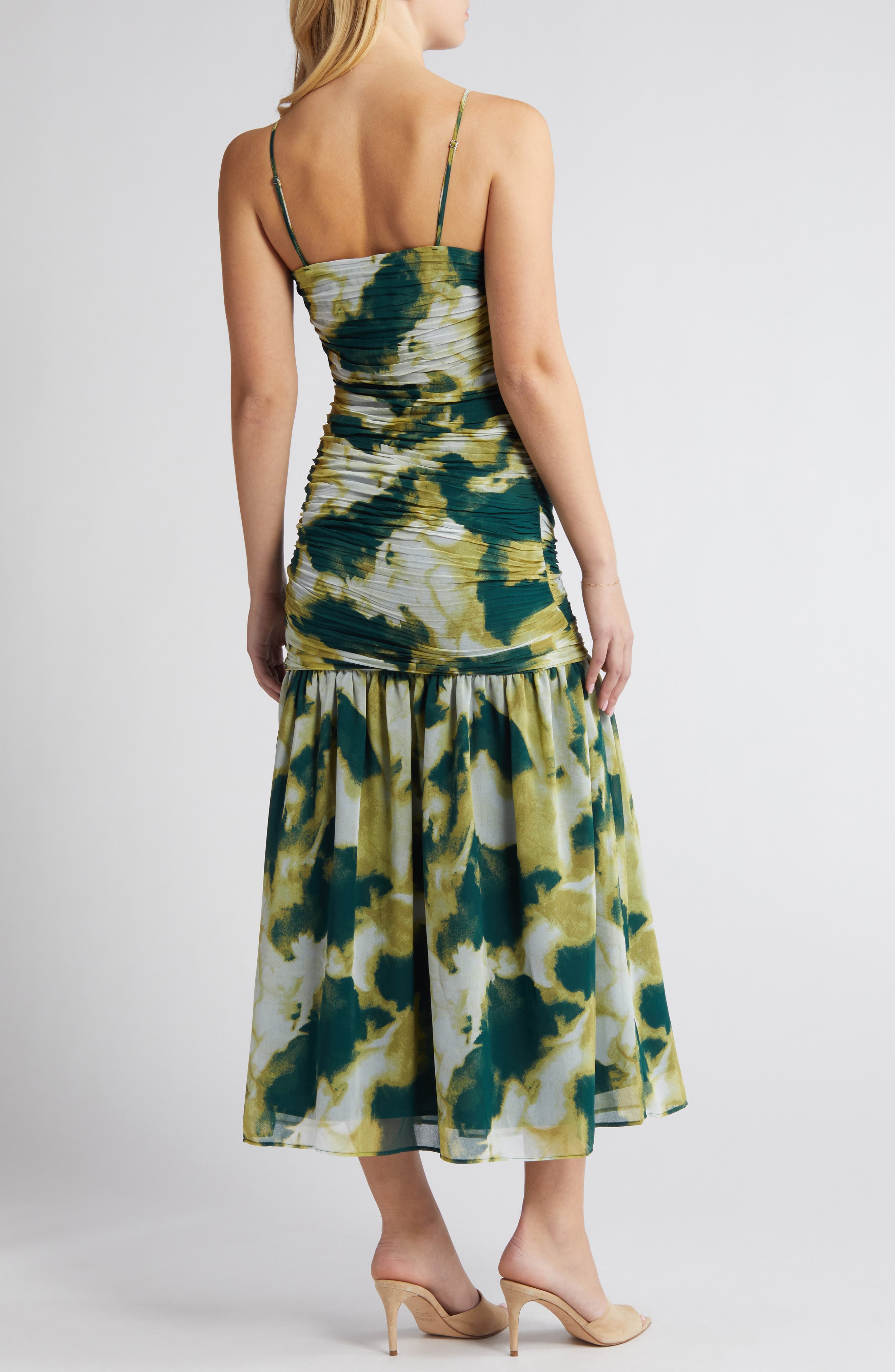 Removable Strap Ruched Dress - image 2