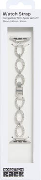 NORDSTROM RACK Pavé Crystal Link Apple Watch® Watchband