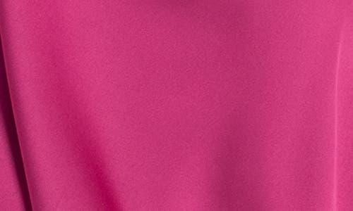Midnight Bakery Ruffle Trim Satin Chemise & Thong Set In Pink