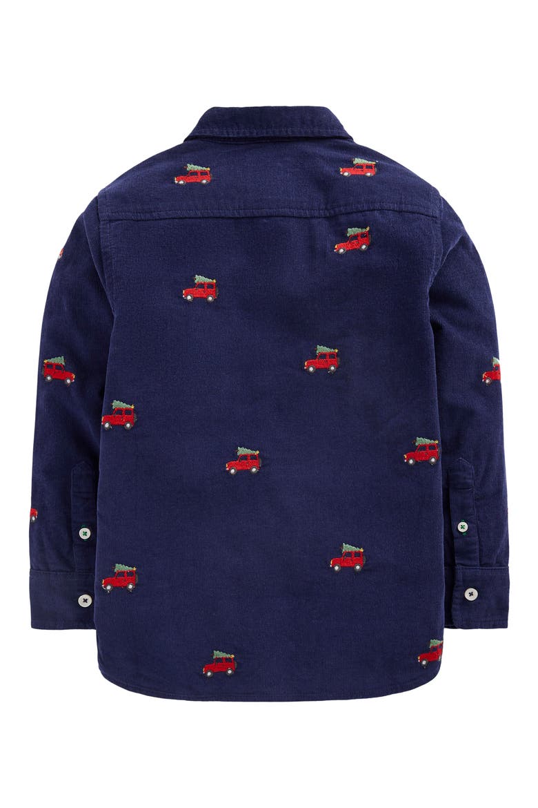Kids' Embroidered Corduroy Shirt, Alternate, color, COLLEGE NAVY JEEP