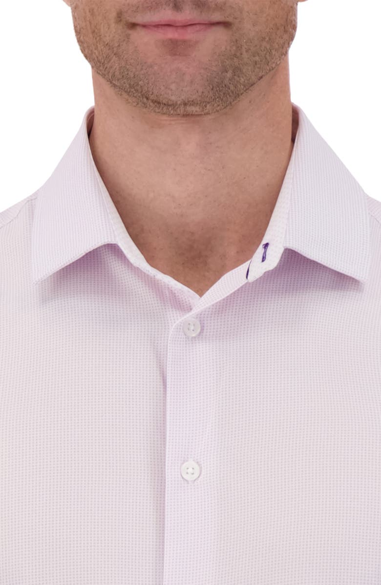 Report Collection 4X Stretch Slim Fit Microdot Dress Shirt, Alternate, color, 56 Lavender