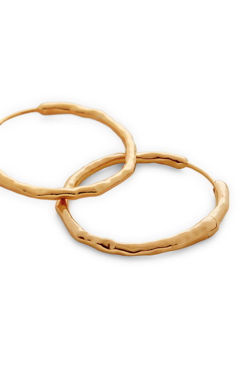 Monica Vinader Siren Muse Medium Hoop Earrings, Alternate, color, Gp