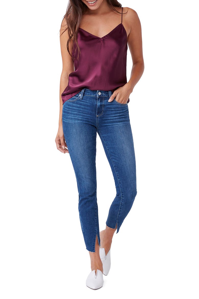 PAIGE Verdugo Mid Rise Twist Inseam Ankle Skinny Jeans (Women ...