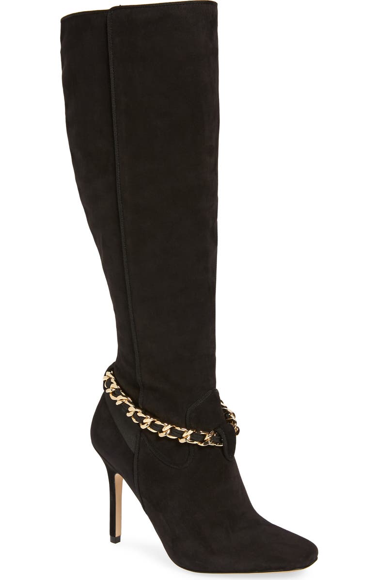 KARL LAGERFELD PARIS Maryam Knee High Boot, Main, color,