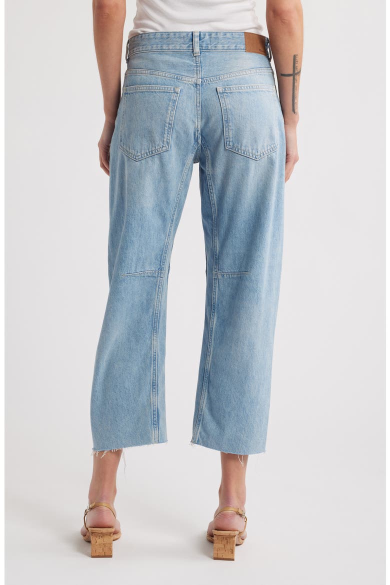 The Petite Darted Barrel Leg Jeans, Alternate, color, EDMONSON WASH