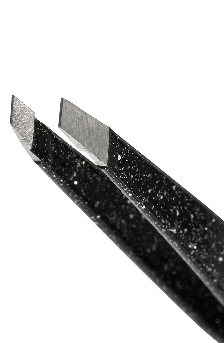 TWEEZERMAN Dusted Onyx Slant Tweezer, Alternate, color, Onyx