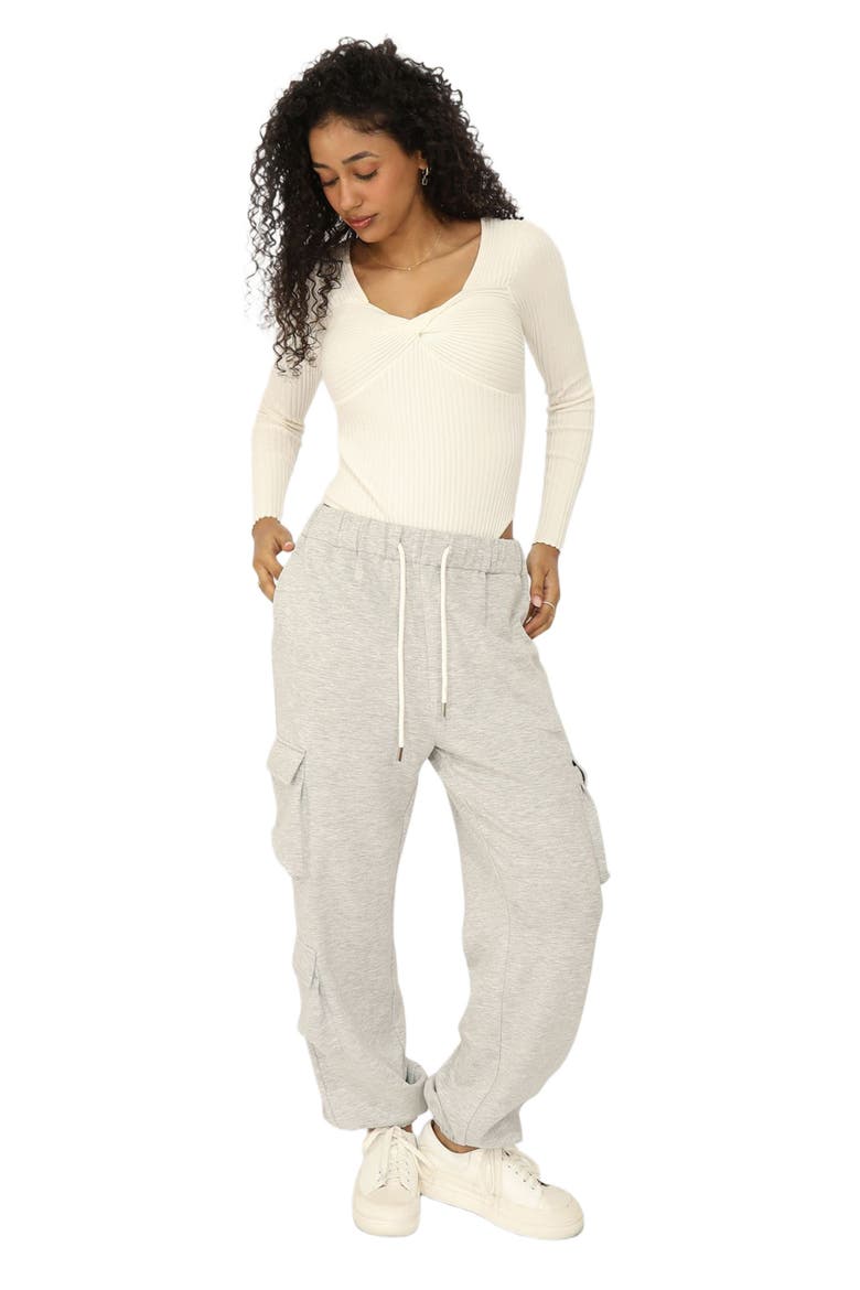 Perfect Match Cargo Trackpants, Main, color, Grey Marle