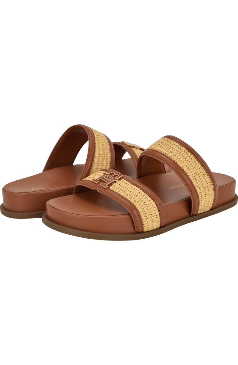 Tommy Hilfiger Jiana Slide Sandal, Alternate, color, Natural/ British Tan