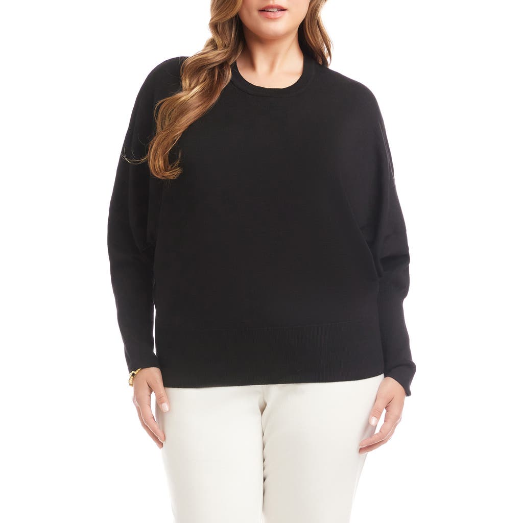 Karen Kane Dolman Sleeve Sweater In Black