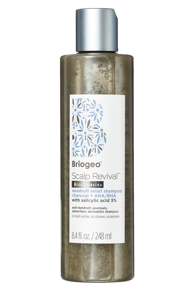 Scalp Revival™ MegaStrength+ Dandruff Relief Shampoo Charcoal + AHA/BHA with Salicyic Acid 3%, Main, color, NO COLOR