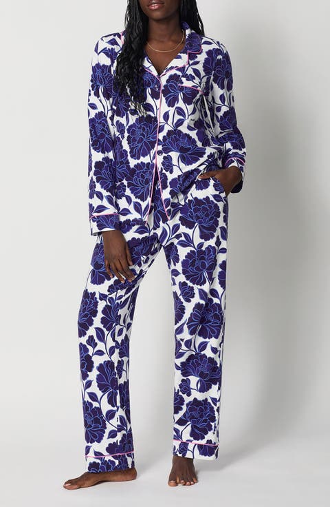Print Stretch Organic Cotton Pajamas