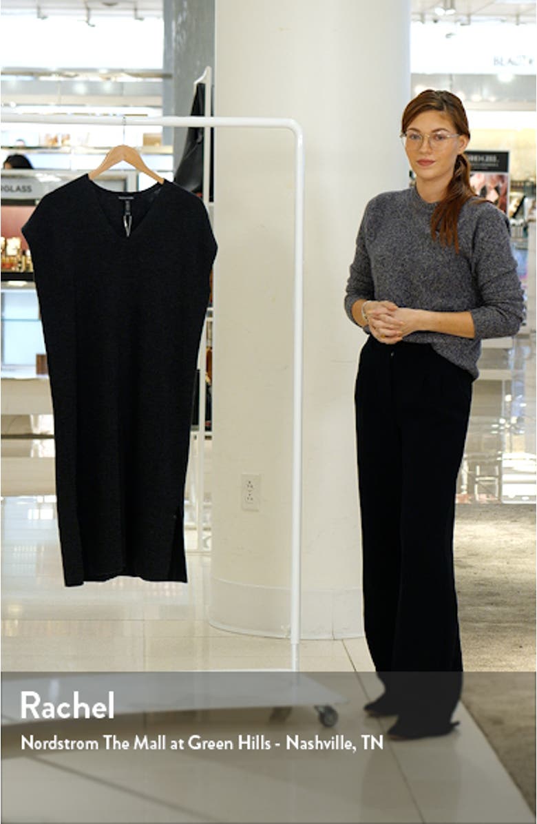 V-Neck Wool Shift Dress, sales video thumbnail