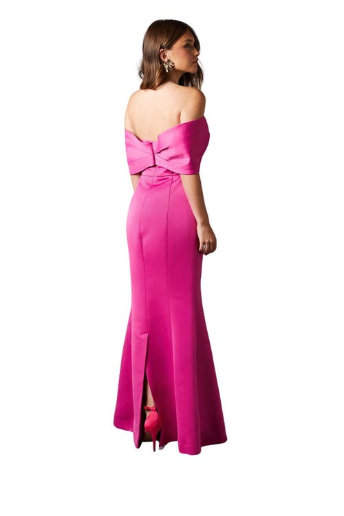 Coast Fishtail Maxi Occasion Dress In Pink
