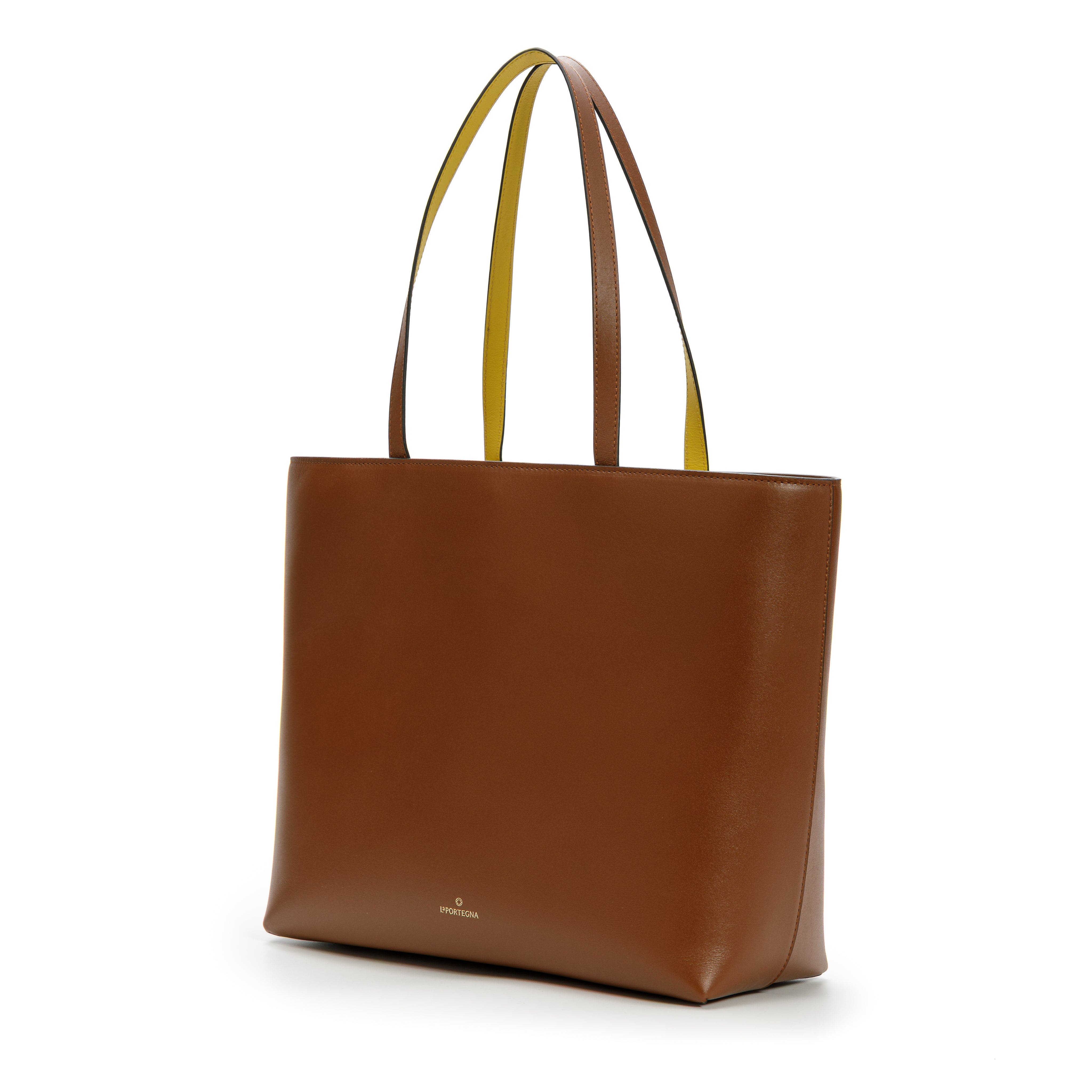 LA PORTEGNA Olivia Tote Vegetable Tanning, Alternate, color, Brown