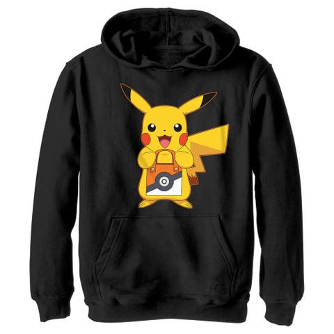 Boy's Pokemon Halloween Trick or Treat Pikachu  Pull Over Hoodie