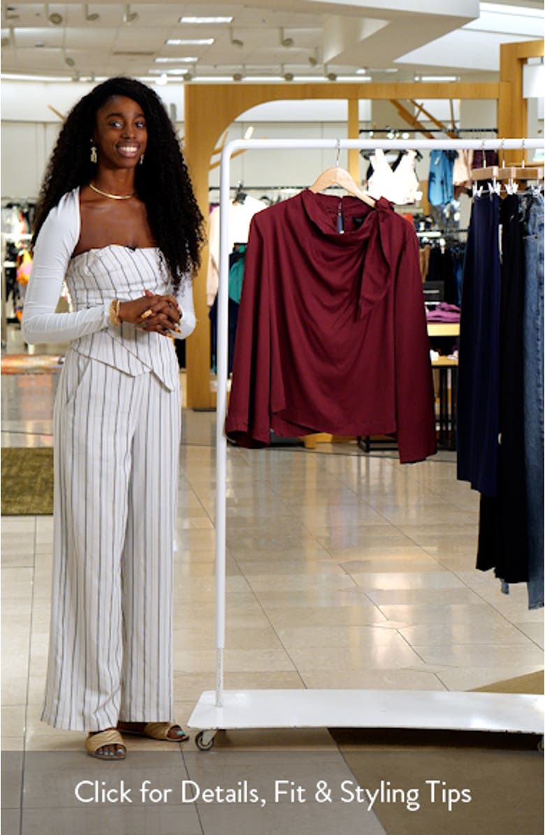 Tie Neck Twill Top, sales video thumbnail