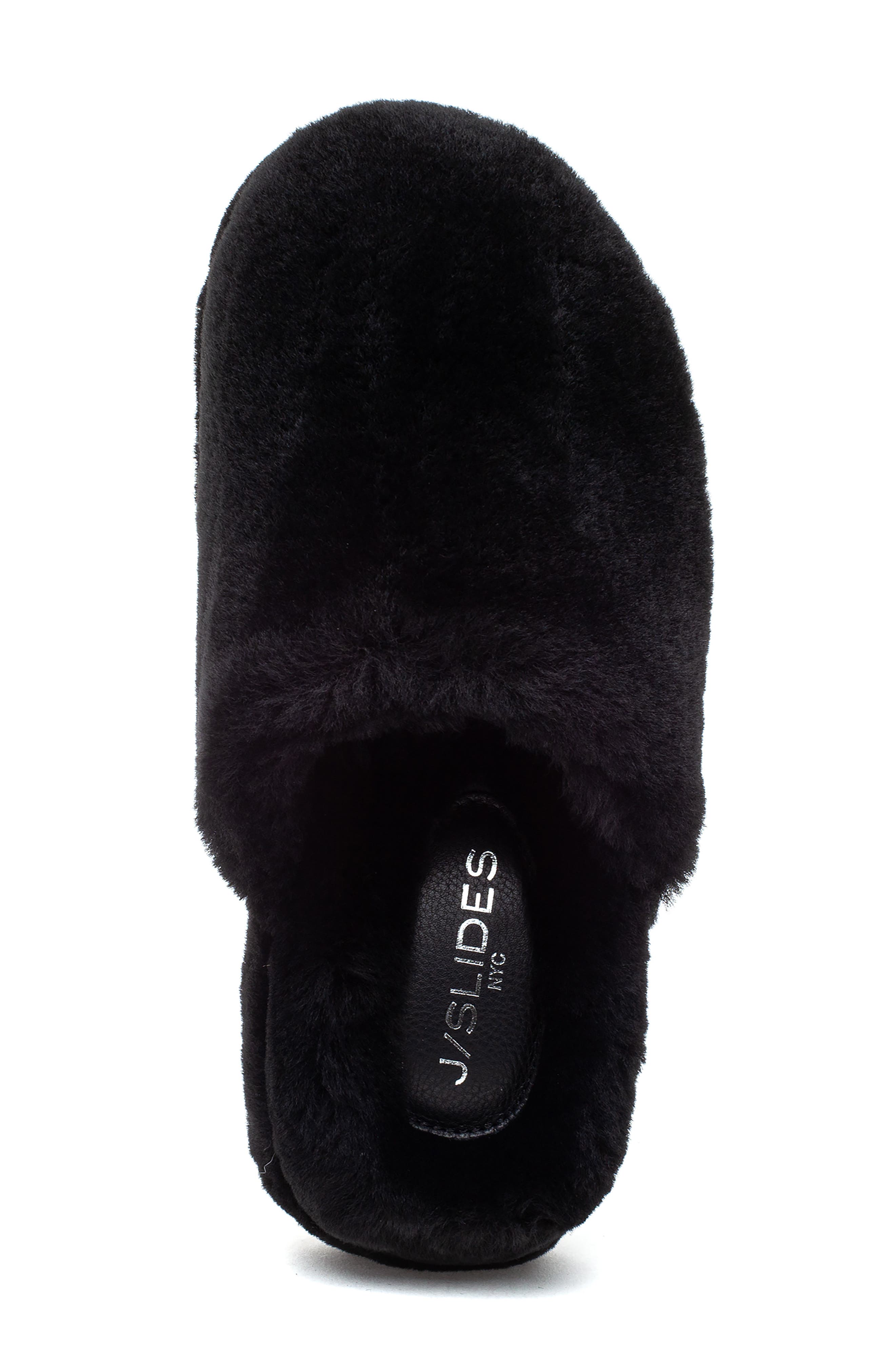 JSlides Sleek Genuine Shearling Platform Slipper, Alternate, color, 