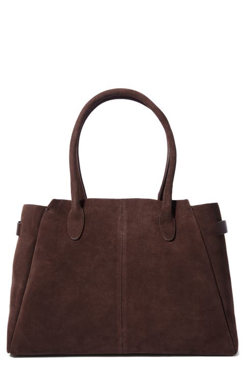 Large Suede Tote Bag
