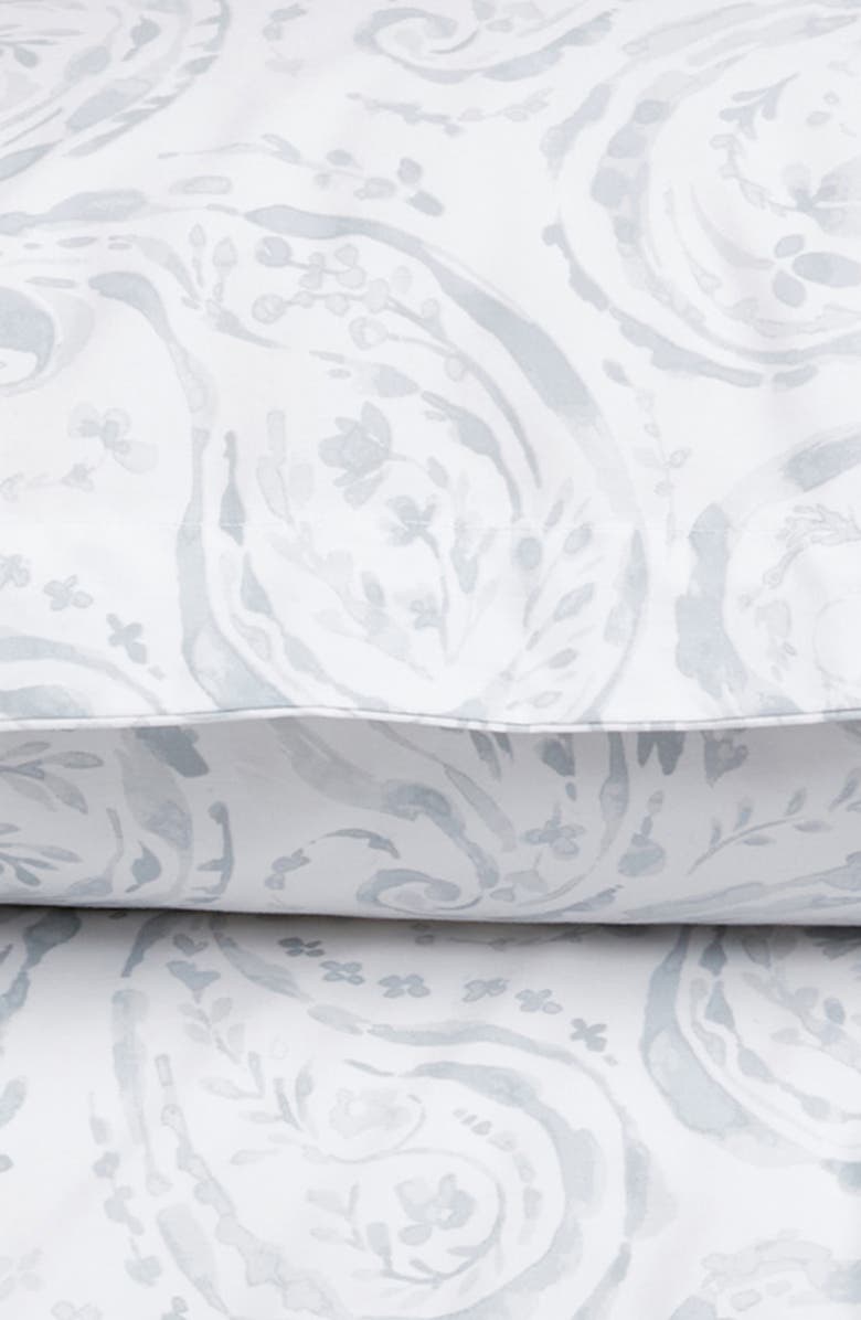 Boll & Branch Paisley Percale Hemmed Duvet Cover & Shams Set, Alternate, color, 