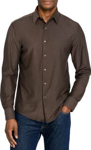 Brooklyn Brigade Solid Mapleton Luxe Cross Dyed Long Sleeve Shirt