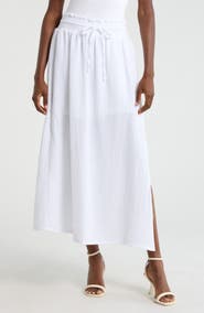 Splendid Adele Cotton Gauze Maxi Skirt
