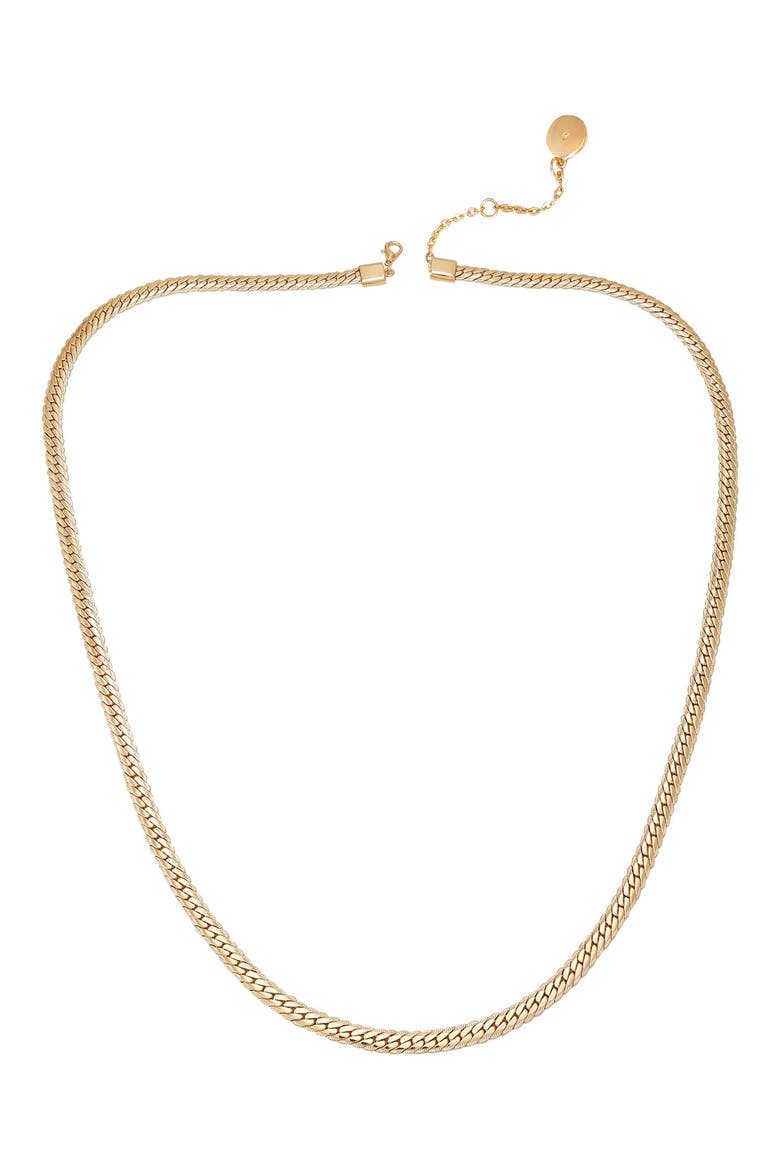 Snake Chain Necklace, Alternate, color, GOLD TONE