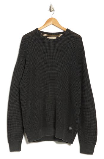 Weatherproof Vintage Stonewash Cotton Sweater In Black