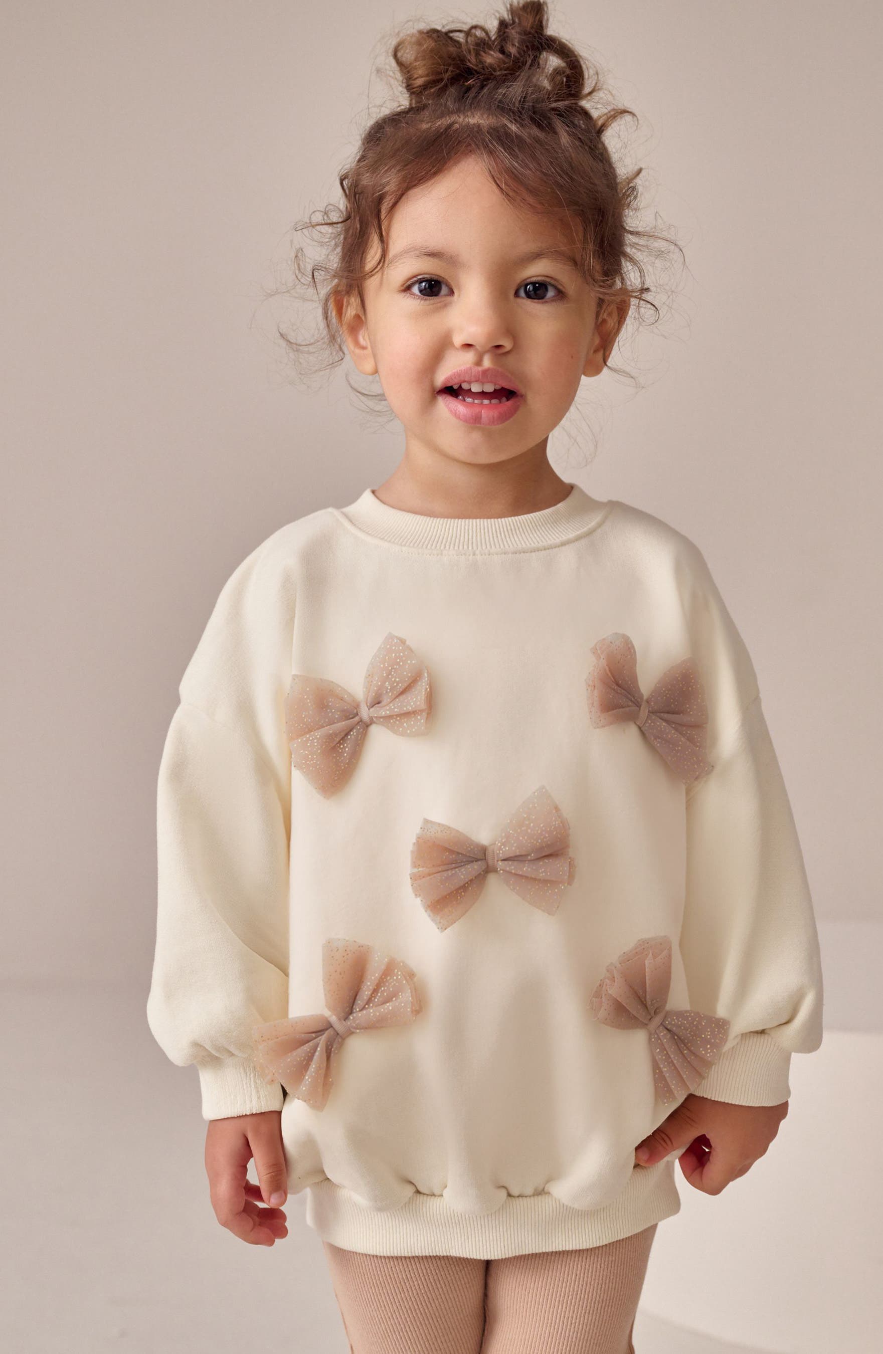 NEXT Kids' Bow Sweatshirt & Flare Leggings Set — фото 6